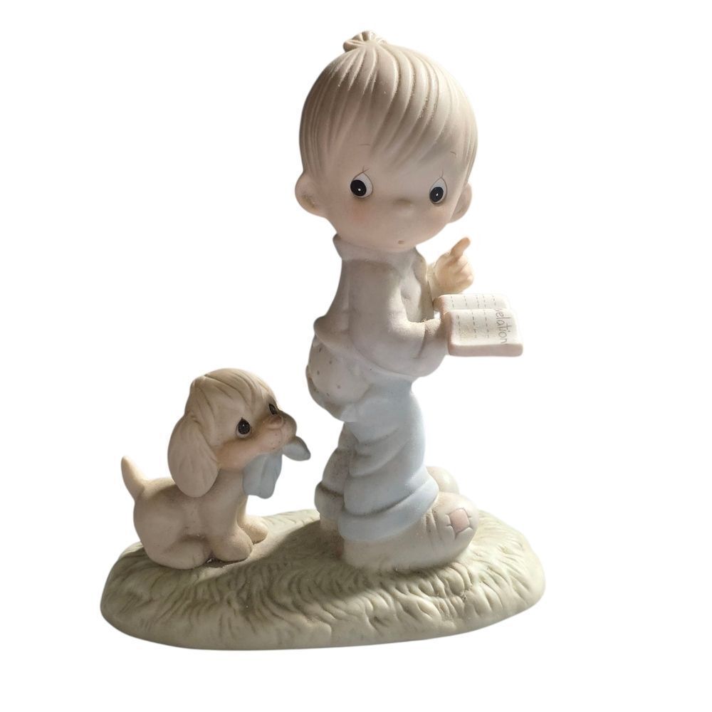 Vintage 1976 Enesco 'Praise The Lord Anyhow' Statue